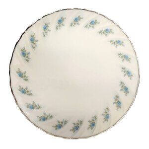 Lenox Rosedale 6.25" Dessert Plate - Excellent!- Blue Rose  Design Silver Trim V